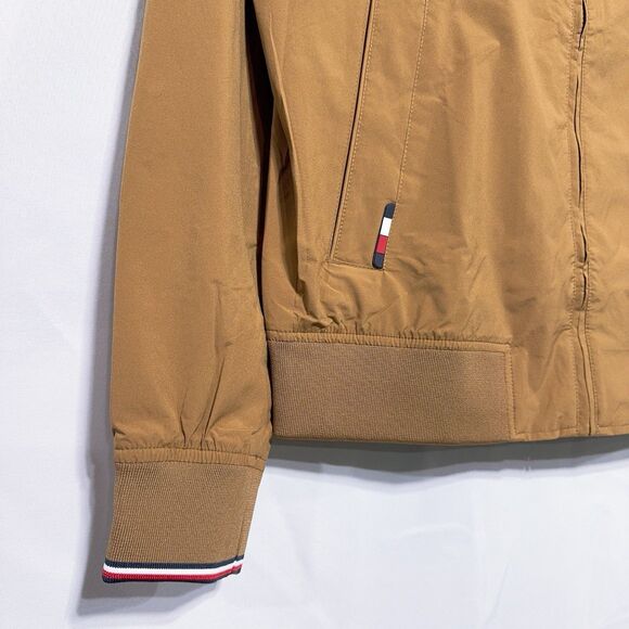 Tommy Hilfiger Lightweight Water-Resistant Bomber Camel Khaki Men’s S Jacket NWT - Picture 4 of 9